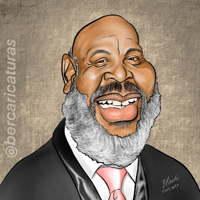 dibujo digital del actor James Avery