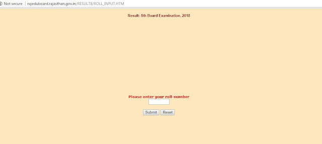 8th board result 2018 rajasthan