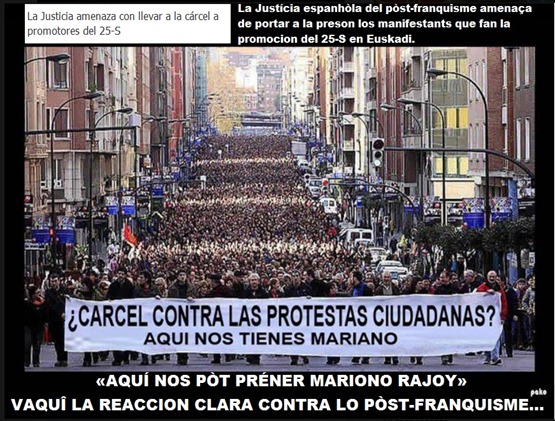 manifestacion per la democracia en Euskadi