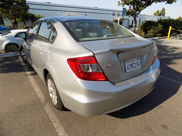 Honda Civic before collision repairs at Almost Everything Auto Body.