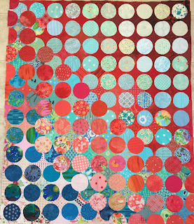 Circular Anomaly quilt in progress