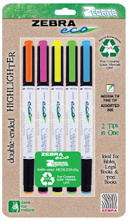 zebra eco recycled highlighters