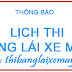 Lịch thi bằng lái xe máy trong tháng 12