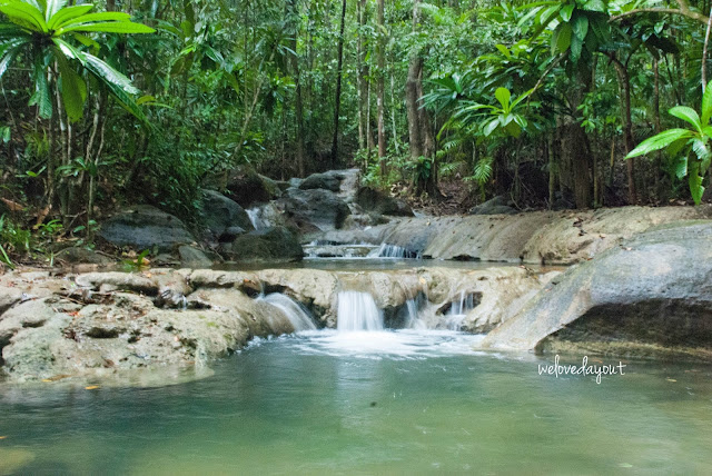 Fun family time at the waterfall in Tab Kak-Hang Nak Hill, Krabi