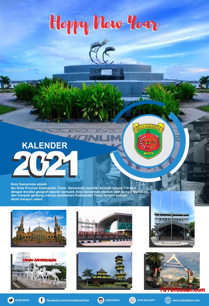  Desain  Kalender  Dinding 2021 dengan CorelDraw  Free  CDR  