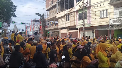 Golkar Pinrang; Antusias Ribuan Peserta Ikuti Jalan Sehat Nasional HUT 58 Partai Golkar 