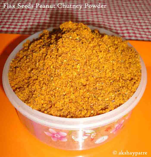 flax seeds and peanuts chutney powder image