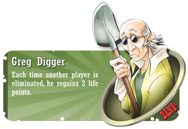 Greg Digger BANG! card game character
