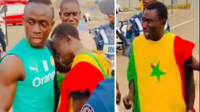 (Video) Senegal Fan Weeps Profusely On Meeting Mane For The First Time