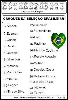 Seleção brasileira copa mundial 2018