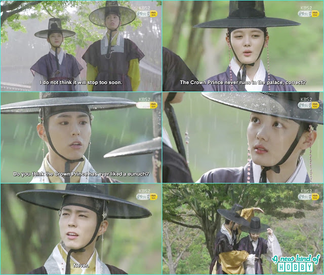 ra on & crown Prince run in the rain   - Love In The Moonlight - Episode 12 Review