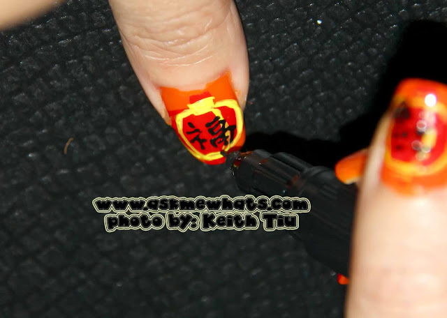 a photo of Chinese New Year Nail Art 