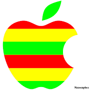 . gampang yaitu membuat logo Apple mac berwarnawarni dengan corel Draw. (jadi)