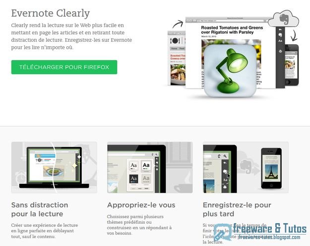 Evernote Clearly : la lecture d'articles web simplifiée 