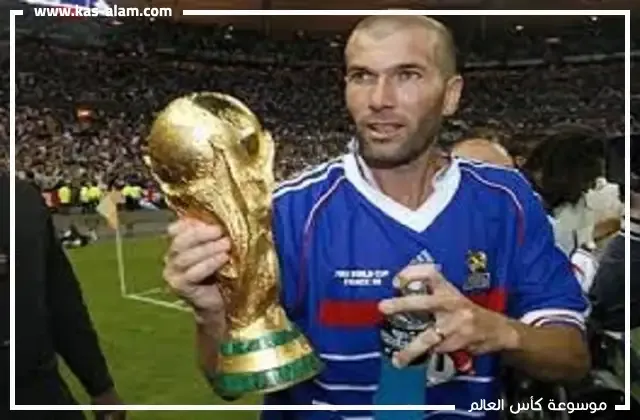 زين الدين زيدان افضل لاعب في نهائي كاس العالم 1998