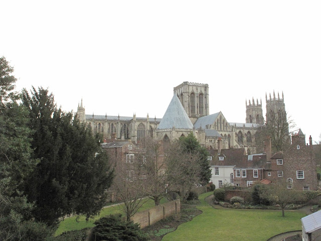 Climbing up on the wall gives you a fabulous view of the Minster.