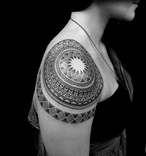 tatuagens de mandalas para as meninas