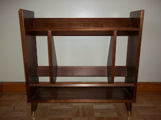 Mid Century Modern Book Case DVD Stand $50