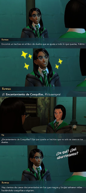 Hogwarts Mystery fotonovela rowan rictusempra