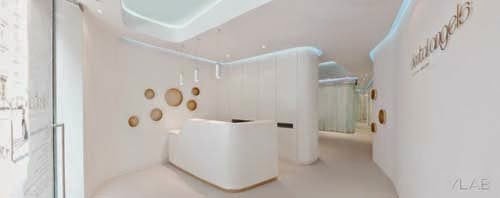 Modern dental office interior design by YLAB Arquitectos