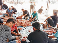 Jamaah Masjid Al Ikhwan Sembelih 11 Lembu dan 4 Kambing