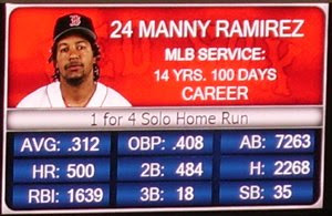 Manny Ramirez - 500 HRs