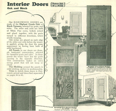 Sears modern homes interior doors in catalog 1930