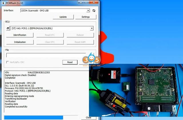 قفل PCR2.1 را با SM2 Pro و آداپتور ECU Godiag 10 باز کنید