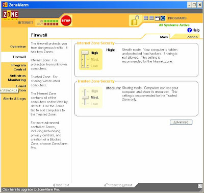 ZoneAlarm Free Version