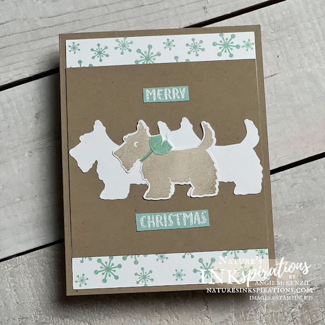 Simple Stamping with Christmas Scotties (front) | Nature's INKspirations by Angie McKenzie