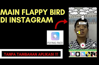 Begini Cara Main Flying Face di Instagram