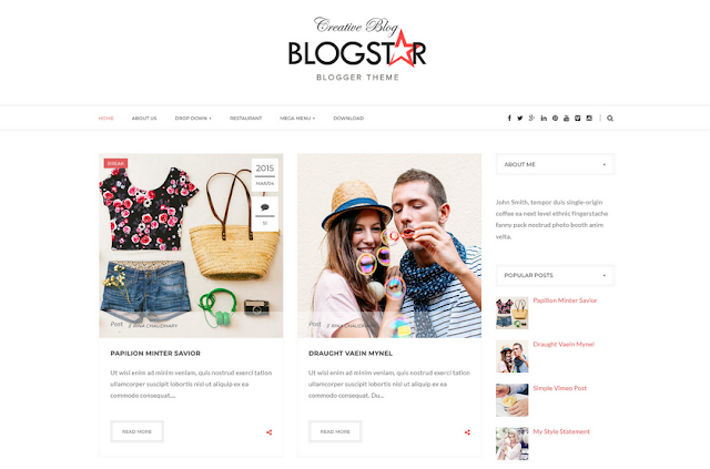 template blogger Blogstar