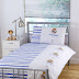 Bed design with a pattern of real madrid football club