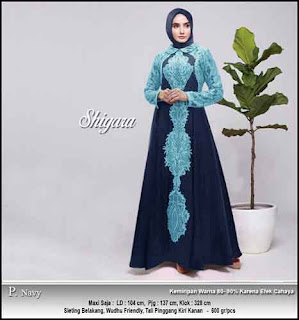 Baju Gamis Terbaru Shigara Dress Bahan Balotelli