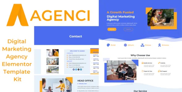 Best Digital Marketing Agency Elementor Template Kit