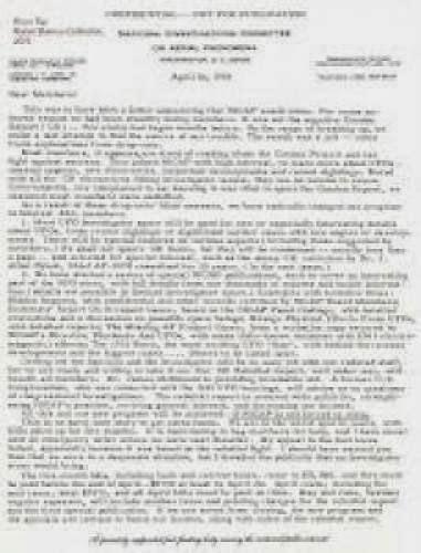 A Slow Death In Washington Part One