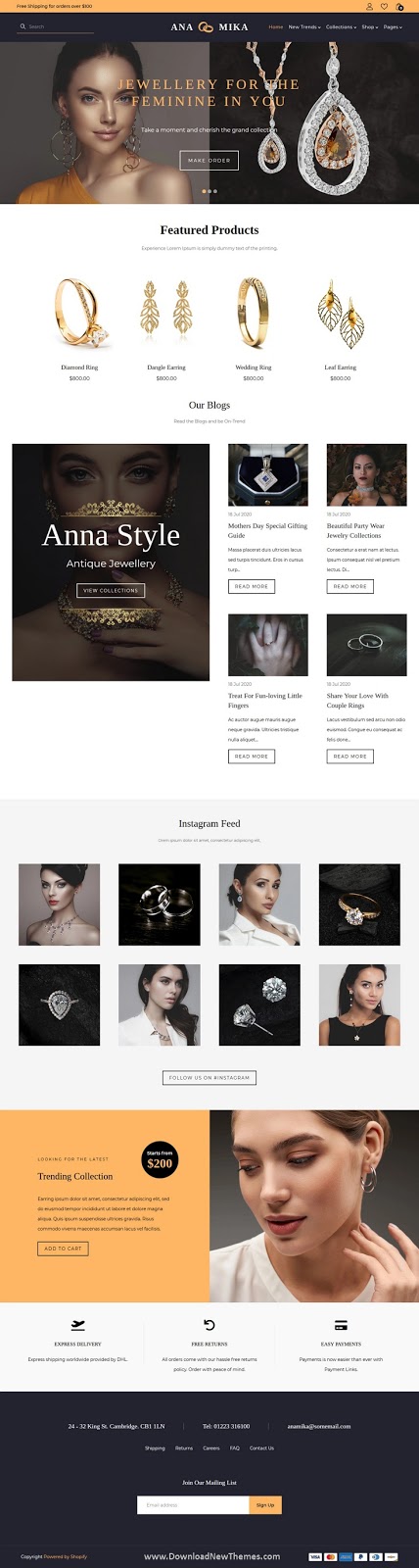 Jewellery Shopify Theme 