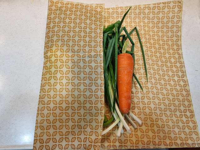 Beeswax wrap helps reduce disposable plastic bags