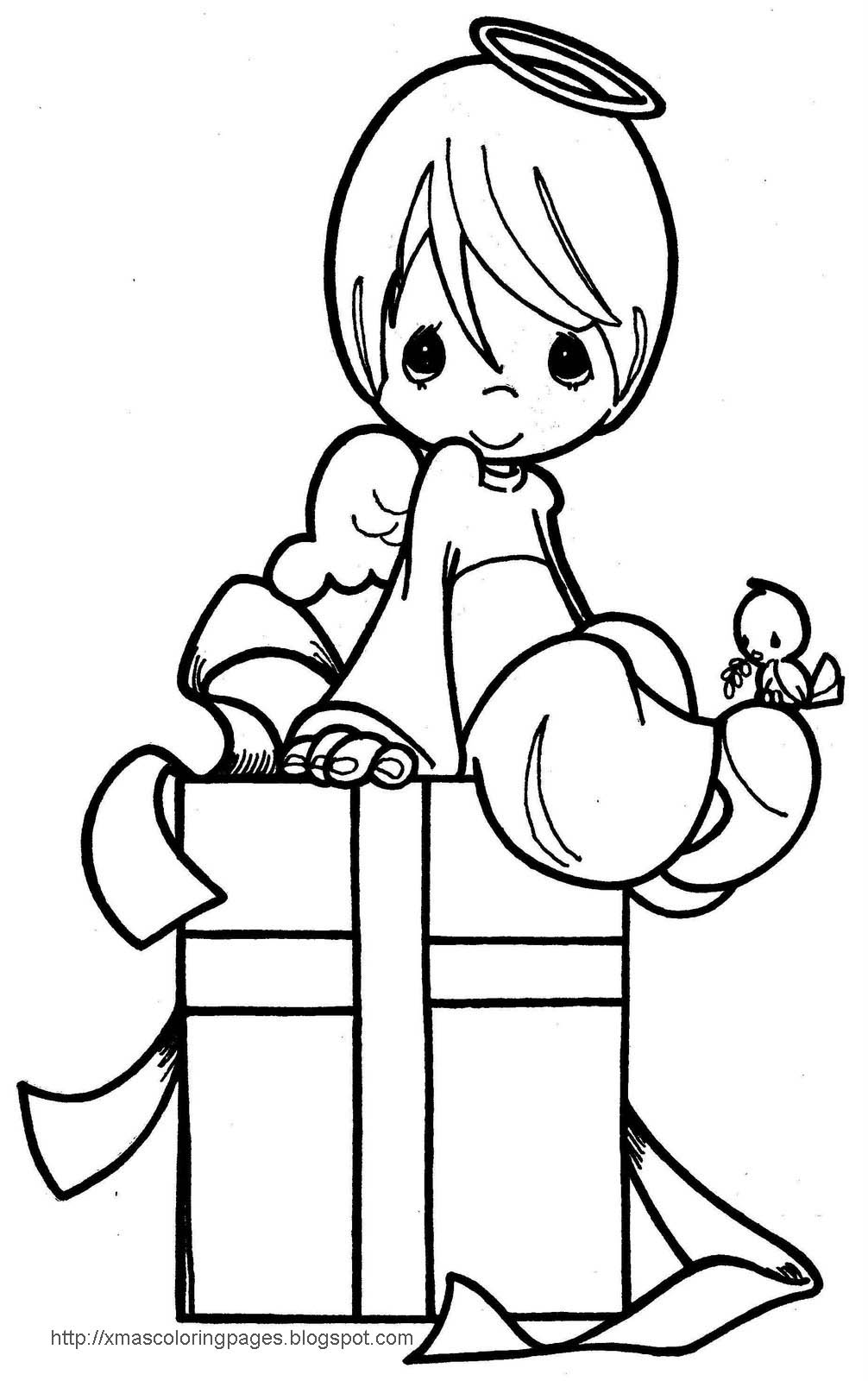 Angel Coloring Pages Printable 10