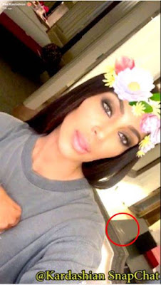 Kim Kardashian's Snap for which she was accused of cocaine