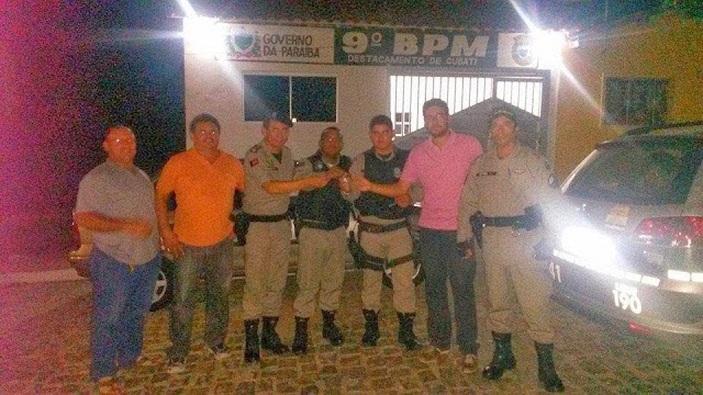 Comando do 9º BPM entrega viaturas em Pedra Lavrada e Cubati