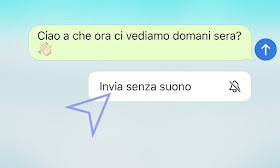 Telegram menù per inviare un messaggio silenzioso