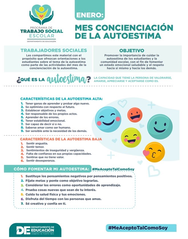 Enero Mes Concienciación de la Autoestima