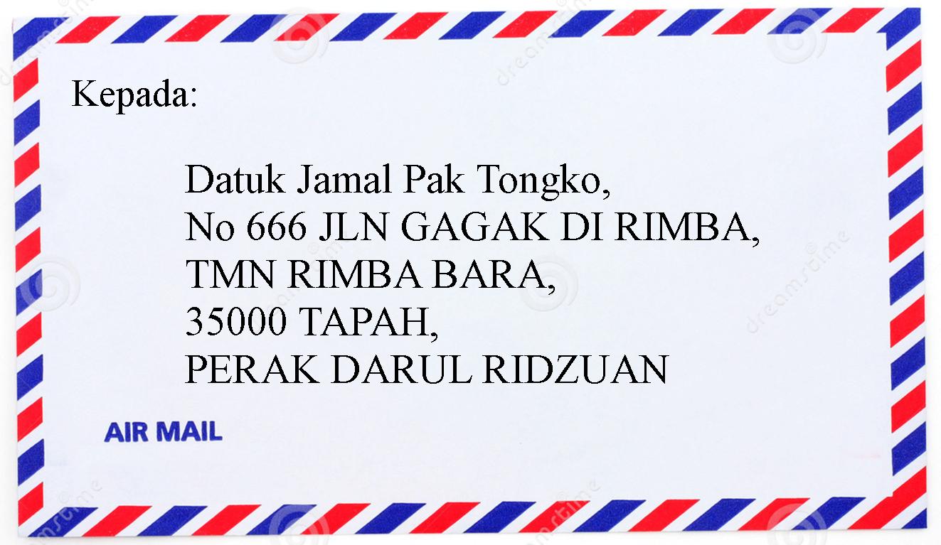 Cara Tuli Sampul Surat Kepada Pejabat