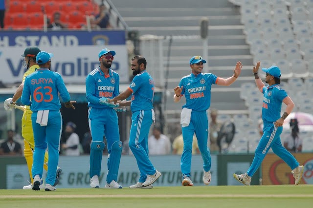 Shami, batters highlight India's victory in 1st Australia ODI
