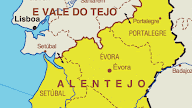 Mapa Do Alentejo Interior