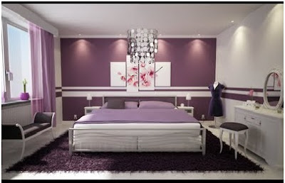 VIOLET BEDROOMS PURPLE DORMITORIES LILAC ROOMS - Ideas to decorate