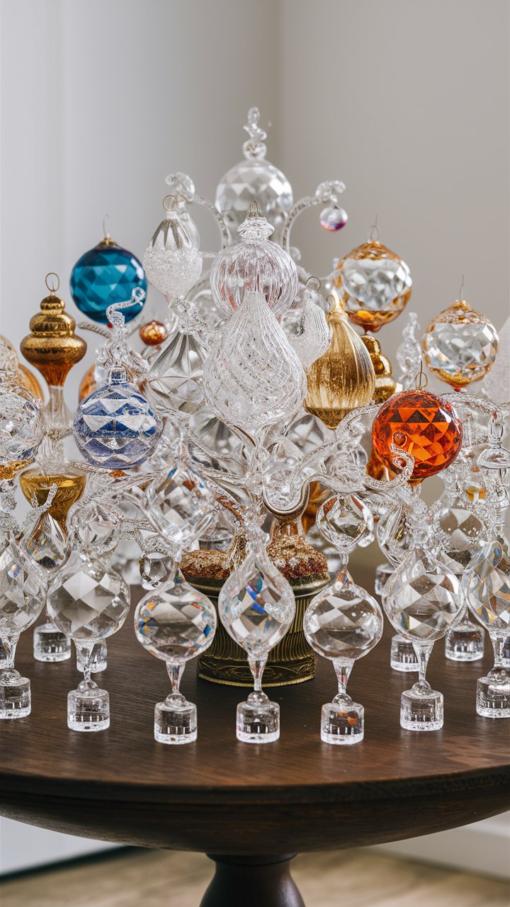 Elegance with Crystal Ornaments