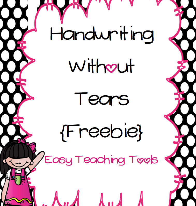 Handwriting without Tears Easy Teaching Tools