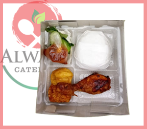 nasi box menu ayam bakar